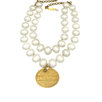 Links Classic Pearl Double Necklace LINKS Necklaces Cerese D   