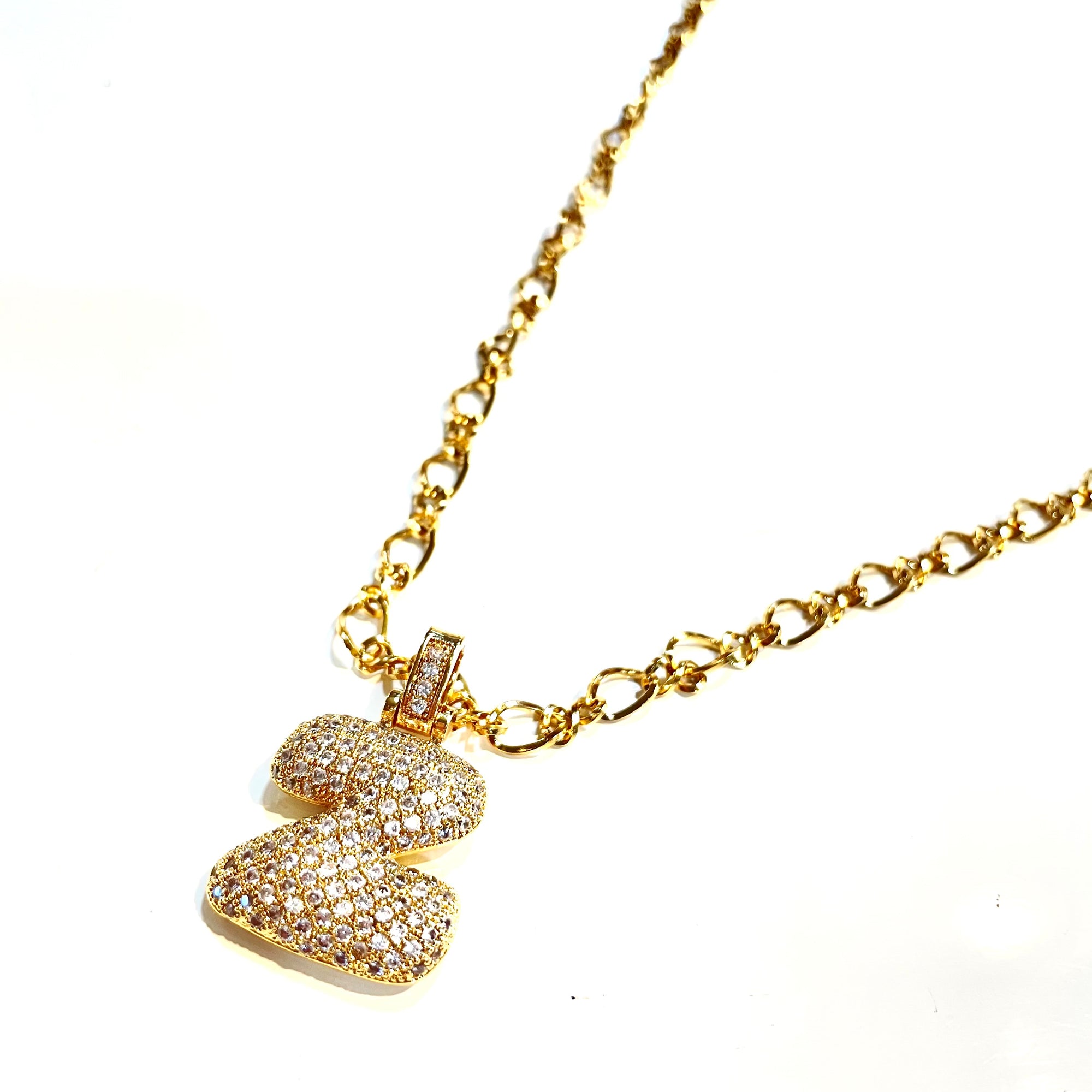Initial Impression Necklace Necklaces Cerese D, Inc. Gold Z 