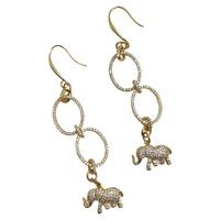 Fortitude Elephant Earrings Delta Earrings Cerese D, Inc.   