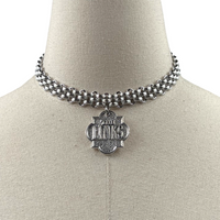 Links Belair Stylish Choker Necklace LINKS Necklaces Cerese D, Inc. Silver  