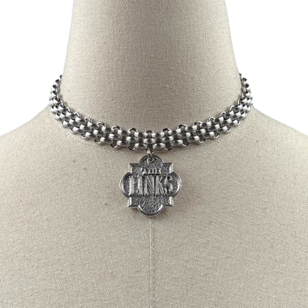 Links Belair Stylish Choker Necklace LINKS Necklaces Cerese D, Inc. Silver  