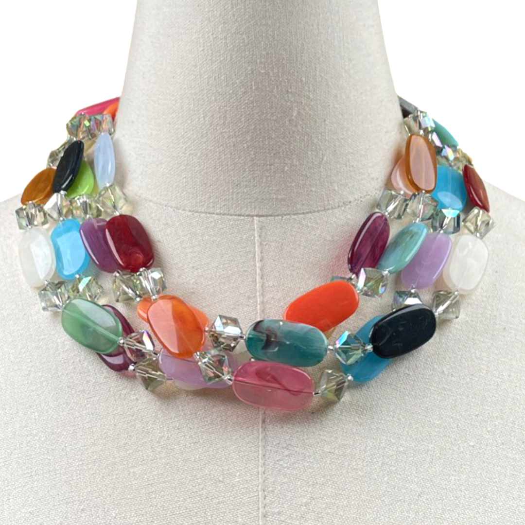 Multi-Color Acrylic Jewel Set