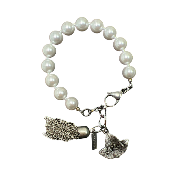 AKA Classic Pearl 10 Bracelet AKA Bracelets Cerese D Jewelry Silver Leaf 