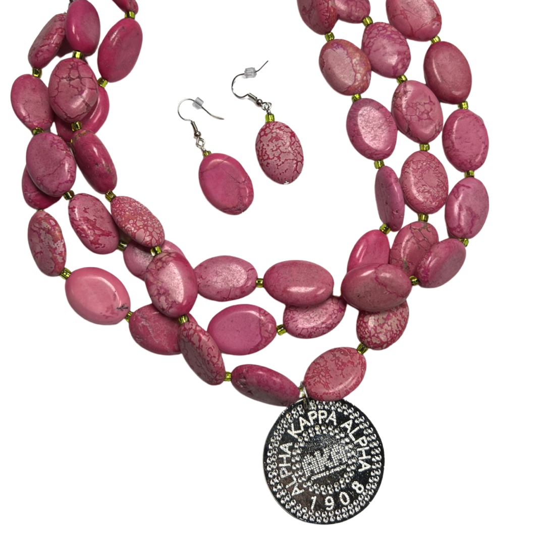 AKA Bazooka Necklace AKA Necklaces Cerese D, Inc. Silver  