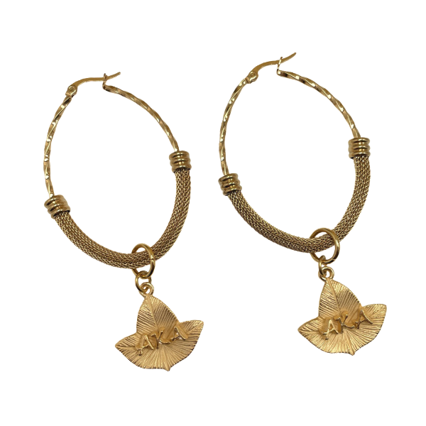AKA Ivy Persistence Earrings Hoops Cerese D, Inc. Gold  