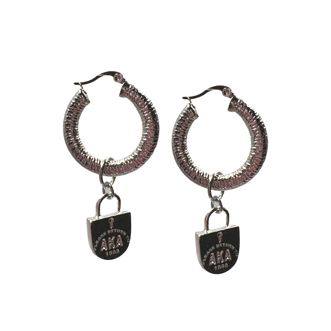 AKA Fan Earring AKA Earrings Cerese D, Inc. Silver  