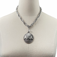 AKA Classic Rope Necklace AKA Necklaces Cerese D, Inc. Radiant Silver 