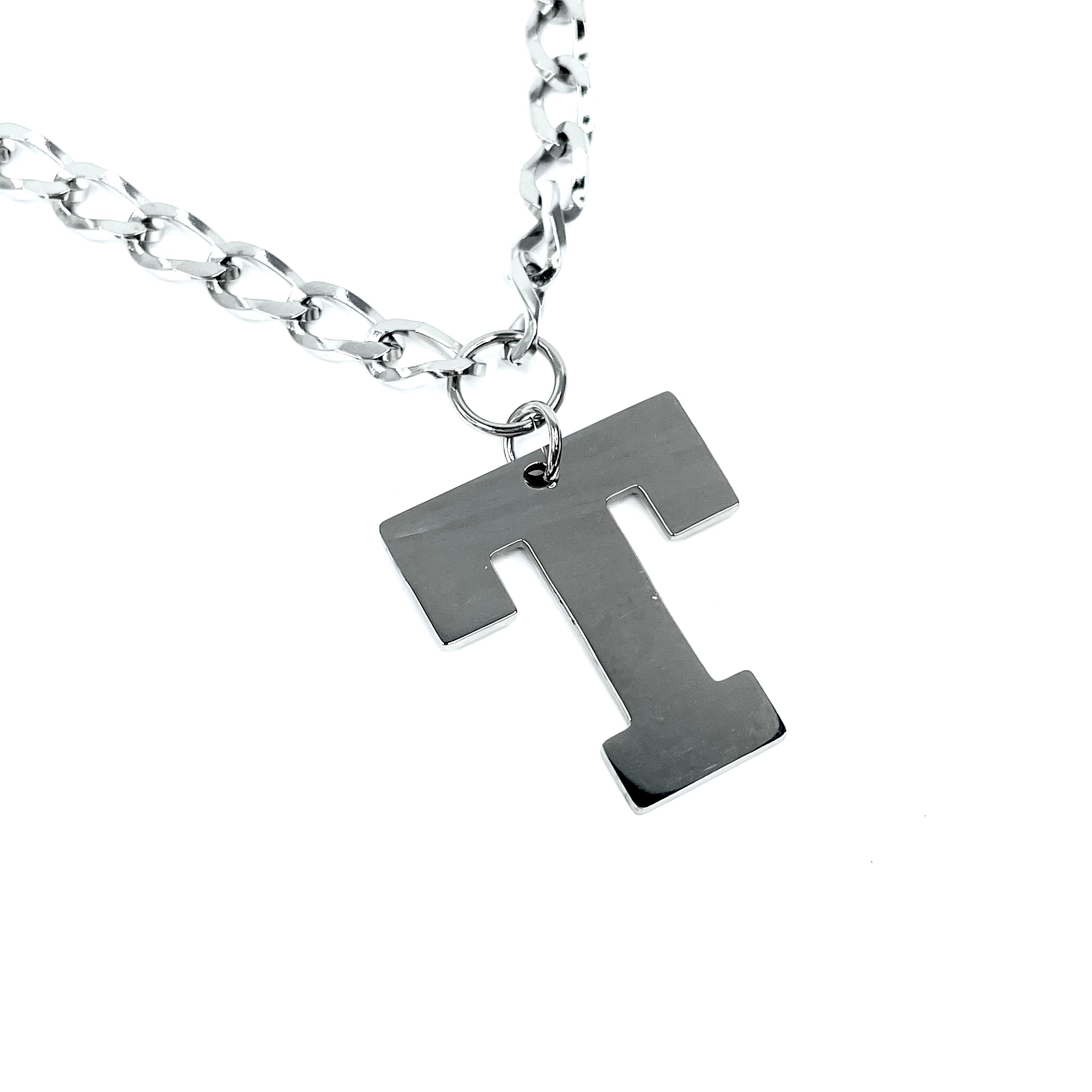 Lettering Legend Necklace Necklaces Cerese D, Inc. Silver T 