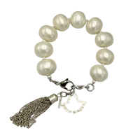 AKA Classic Pearl Bracelet AKA Bracelets Cerese D Jewelry Silver Open Ivy 