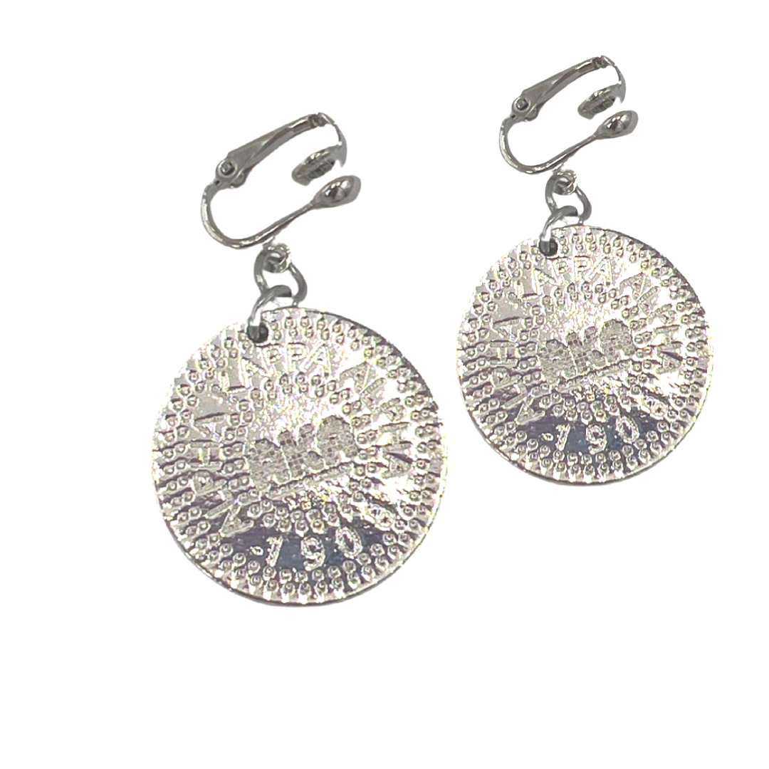 AKA Modern Earring AKA Earrings Cerese D Jewelry Silver Clip On 