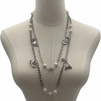 DELTA Classic Chanel Necklace DELTA Necklaces Cerese D, Inc. SILVER  