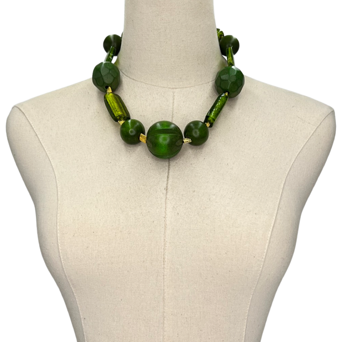 Hornet Green Necklace Necklace Cerese D, Inc. Gold  