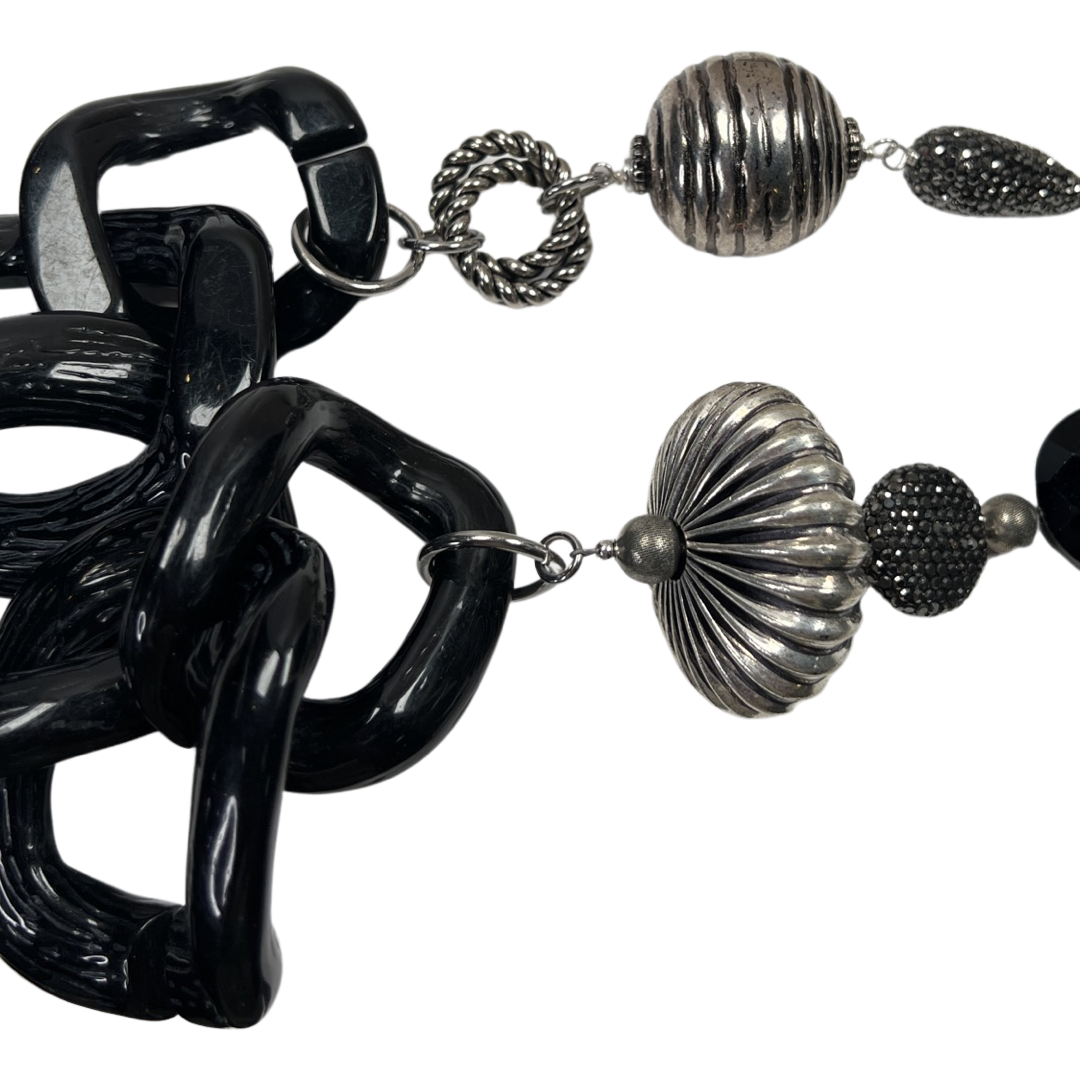 Levi Black Necklace Necklaces Cerese D, Inc.   