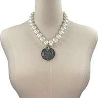 Zeta Classic Pearl Single Necklace Zeta Necklace Cerese D Jewelry Centennial  