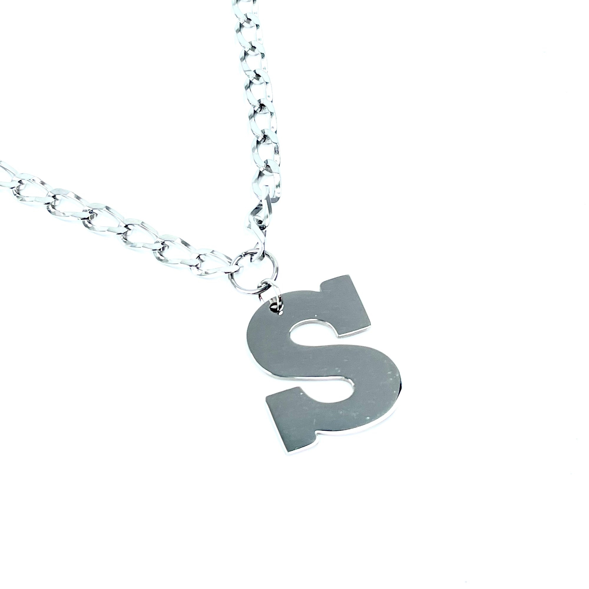 Lettering Legend Necklace Necklaces Cerese D, Inc. Silver S 
