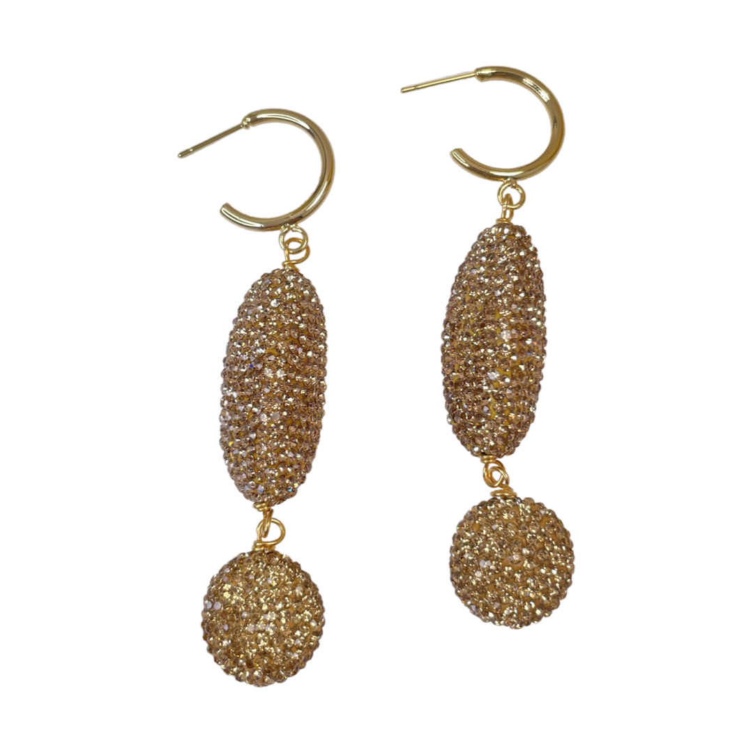 Golden Sands Earrings Earrings Cerese D, Inc. Style B  