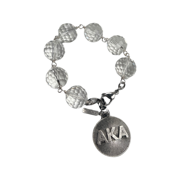 AKA Clear Sweet Bracelet AKA Bracelets Cerese D, Inc. Silver  