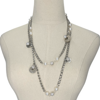 Links Classic Chanel Necklace LINKS Necklaces Cerese D, Inc. Silver  