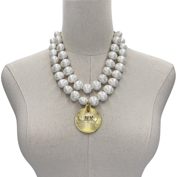 Links Classic Pearl Double Necklace LINKS Necklaces Cerese D Gold Radiant 