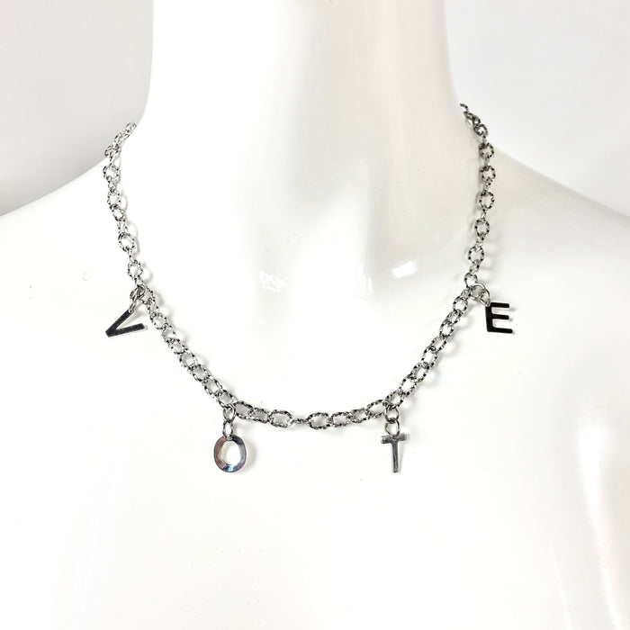 Ballot Babe Necklace Necklaces Cerese D Jewelry Silver  