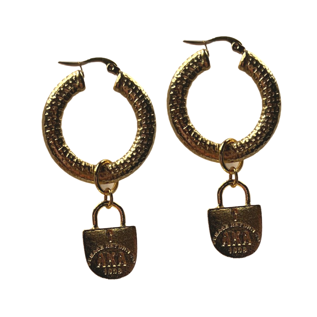 AKA Fan Earring AKA Earrings Cerese D, Inc. Gold  