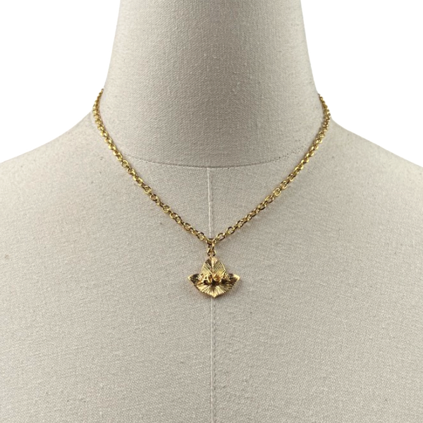 AKA Ivy Leaf Dainty Necklace AKA Necklaces Cerese D, Inc. Gold  