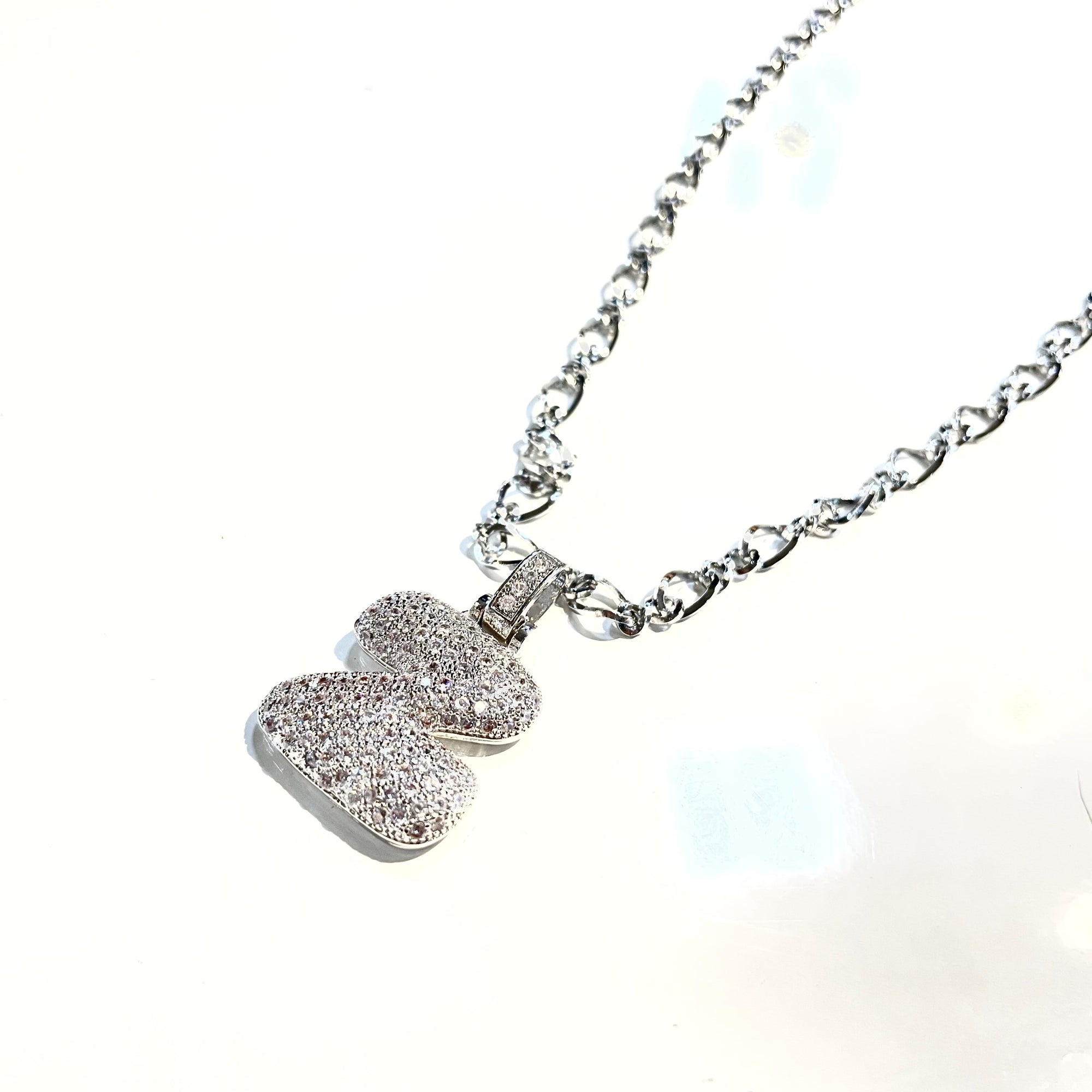 Initial Impression Necklace Necklaces Cerese D, Inc. Silver Z 