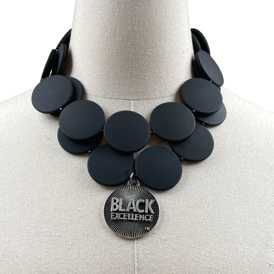 Windfall Salute Necklace Black Excellence Cerese D, Inc. Silver  