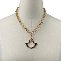 AKA Classic Rizell Necklace AKA Necklaces Cerese D, Inc. Large Open Ivy Gold 