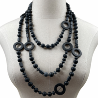 Matte Black Onyx Karly Necklace OOAK Cerese D Jewelry   