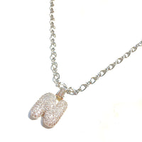 Initial Impression Necklace Necklaces Cerese D, Inc. Silver N 
