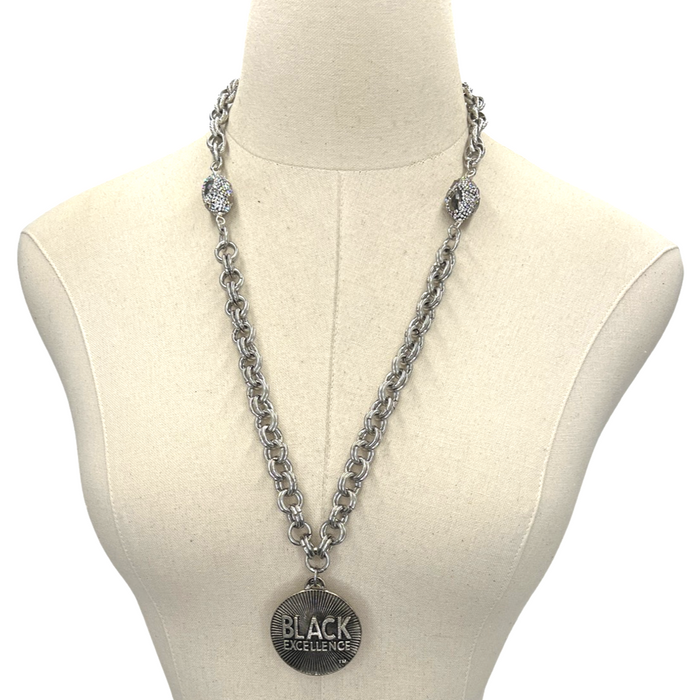 Linked Arms Necklace Black Excellence Cerese D, Inc.   
