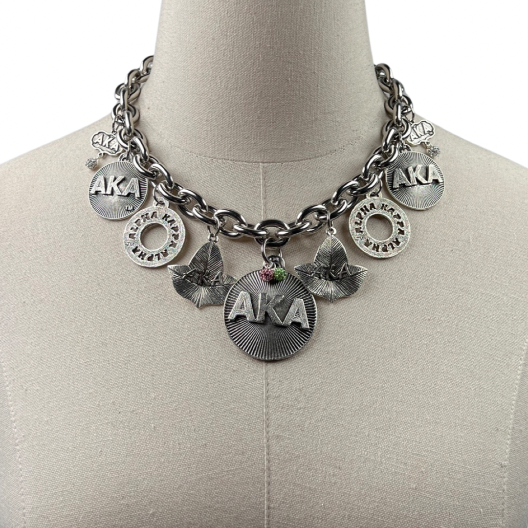 AKA Memorable Necklace AKA Necklaces Cerese D, Inc. SILVER  