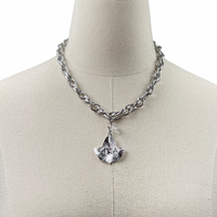 AKA Classic Rope Necklace AKA Necklaces Cerese D, Inc. Leaf Silver 