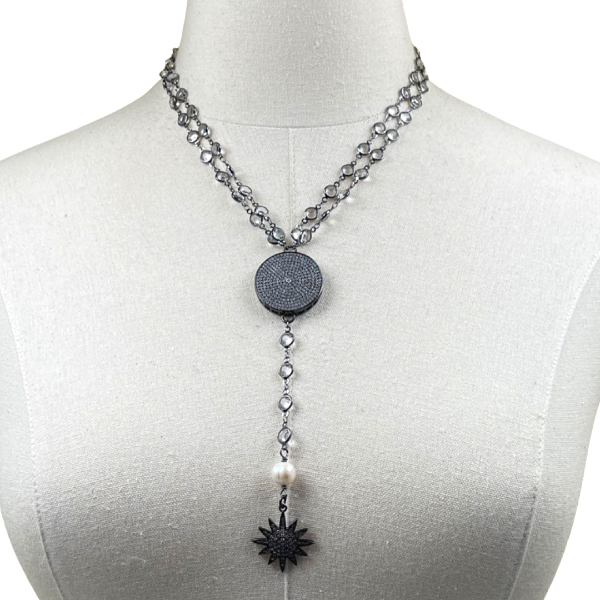 Glaring Star Necklace Set Necklaces Cerese D, Inc.   