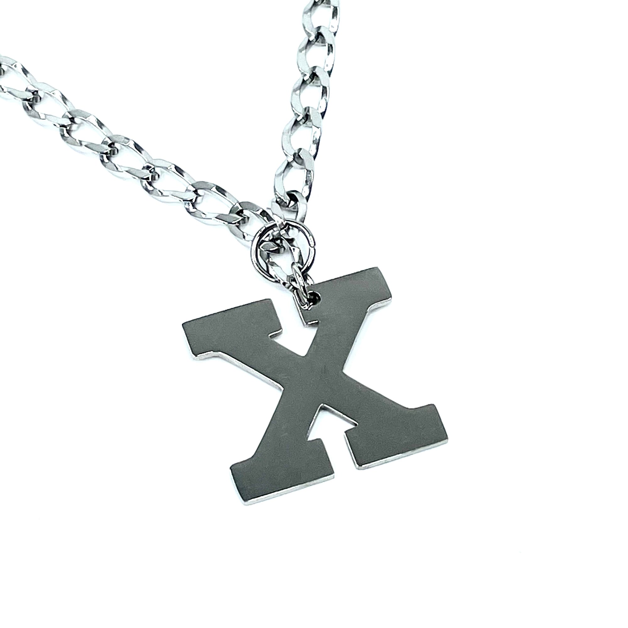 Lettering Legend Necklace Necklaces Cerese D, Inc. Silver X 