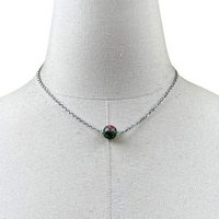 AKA Tea Rose Necklace AKA Necklaces Cerese D, Inc. Silver  