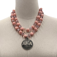 AKA Rosamel Necklace Set AKA Necklaces Cerese D, Inc. Silver  
