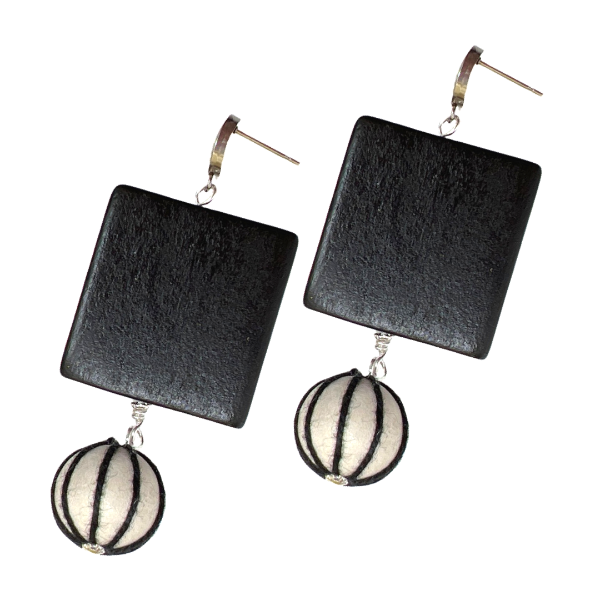 Cari Wood Stripe Necklace Set Closet Sale Cerese D, Inc.   