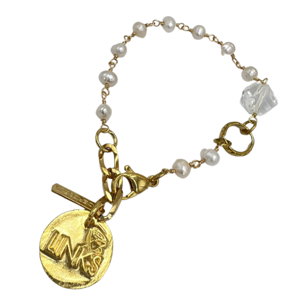 Links Madrid Pearl Bracelet LINKS Bracelets Cerese D, Inc. Gold  