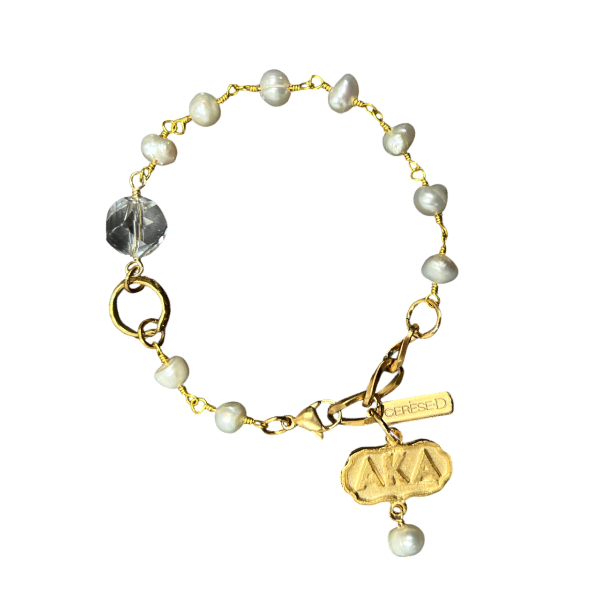 AKA Madrid Pearl Bracelet AKA Bracelets Cerese D, Inc. Gold  