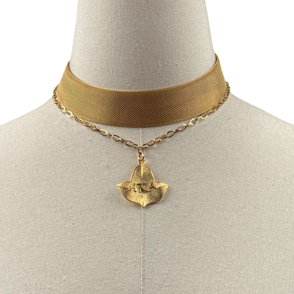 AKA Present Choker AKA Necklaces Cerese D, Inc. Option A Gold 