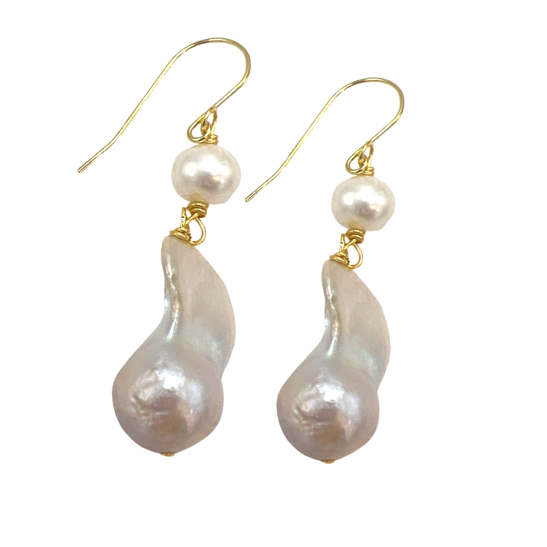 Mia Fresh Earring Earrings Cerese D, Inc. Gold Style B Pearl 