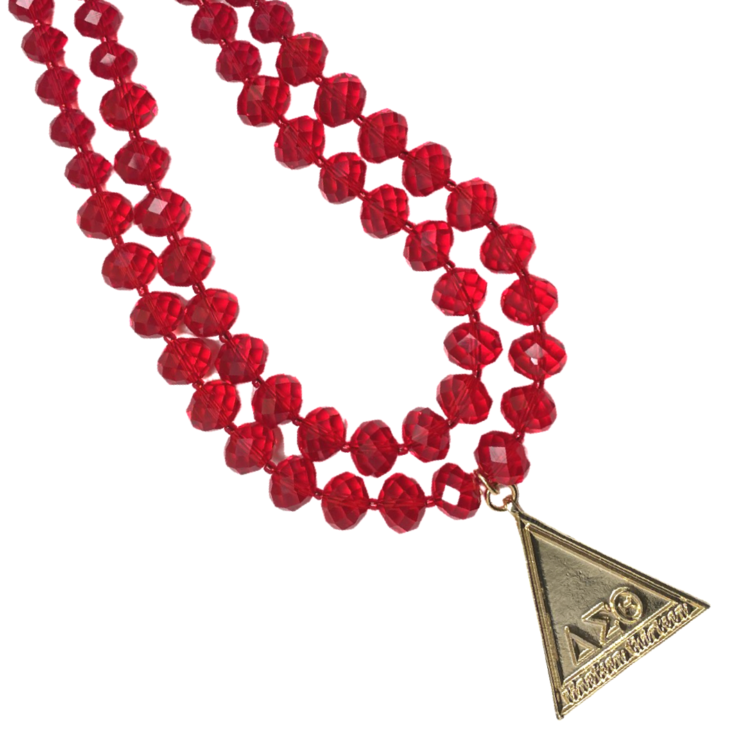 Delta Red Royal Necklace Delta Necklace Cerese D, Inc.   
