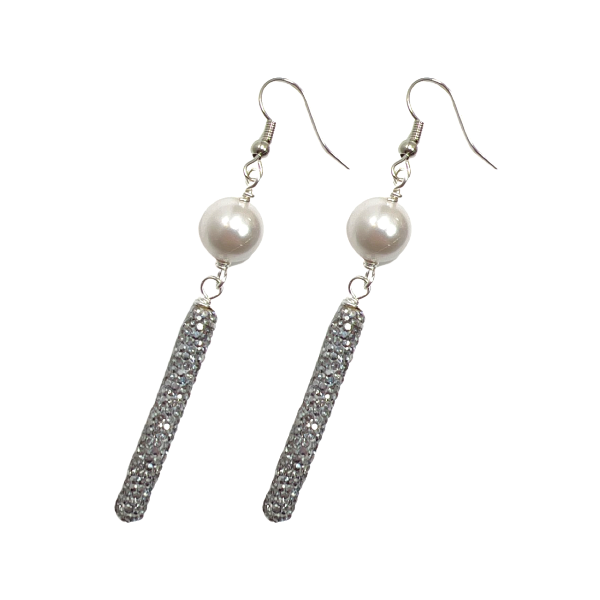 Angelic Arena Earrings Earrings Cerese D, Inc. Silver  