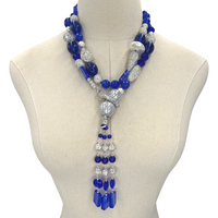 Blue Grand Necklace Necklaces Cerese D, Inc.   