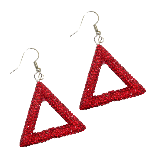 Delta Diva Pyramid Earrings Delta Earrings Cerese D Jewelry Silver  