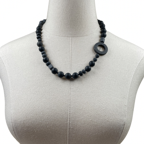 Matte Black Onyx Karly Necklace OOAK Cerese D Jewelry Option A  